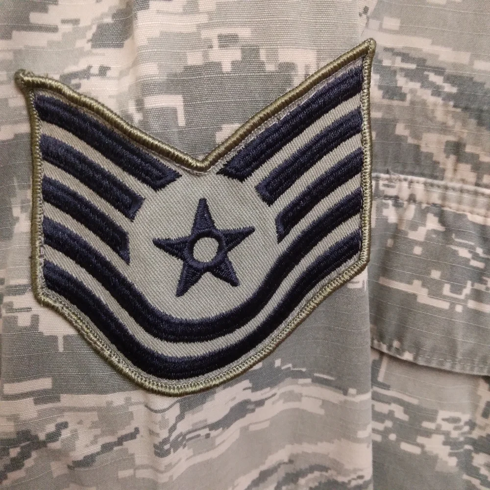 Airforce fatigues/ABU set- pants 34-36"x32" jacket L - Picture 3 of 9